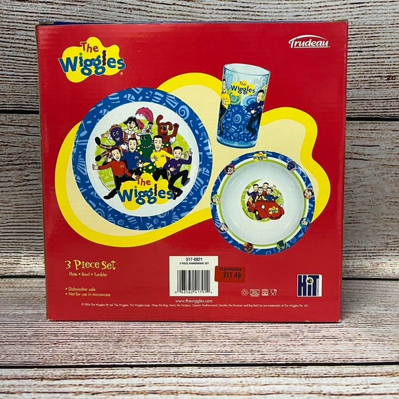 The WIGGLES 3 Piece Dinnerware Set - Picture 3 of 3